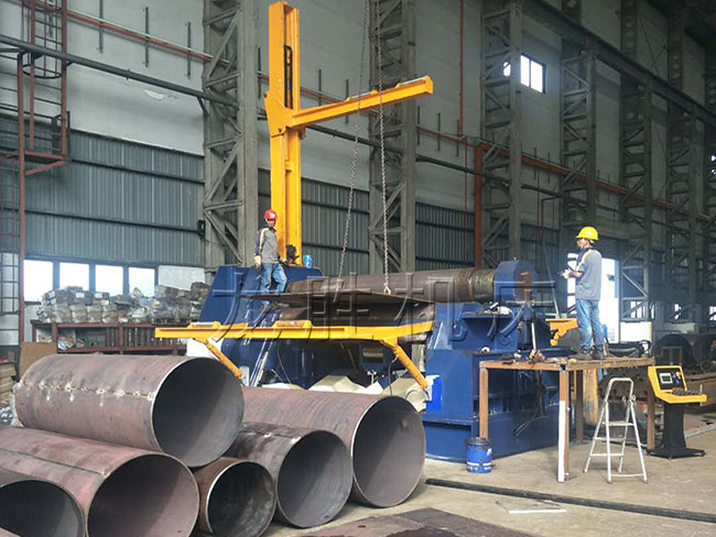 W12-40X3200四輥卷板機(jī)卷圓效果